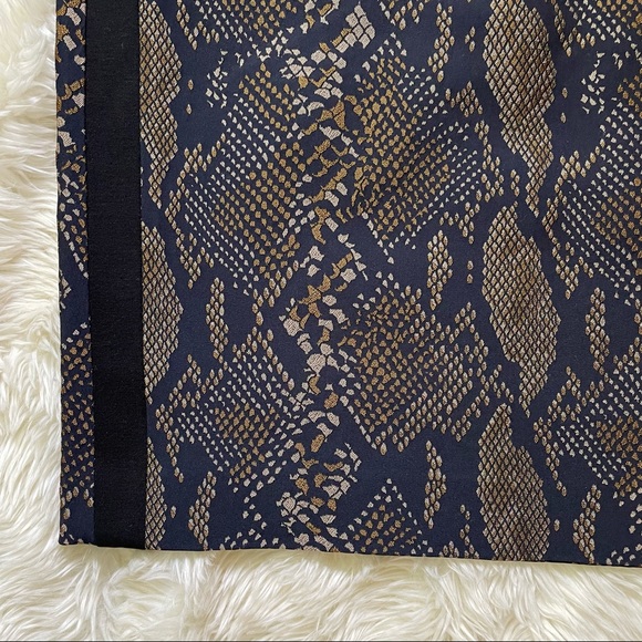 DVF Panel Marta Framed Python Skirt Size 10 - Picture 3 of 9